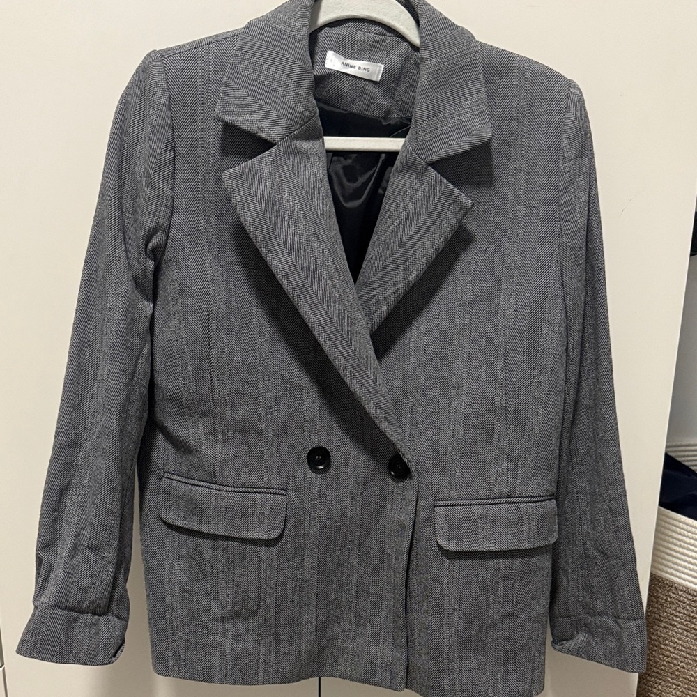 Anine Bing Charcoal Blazer